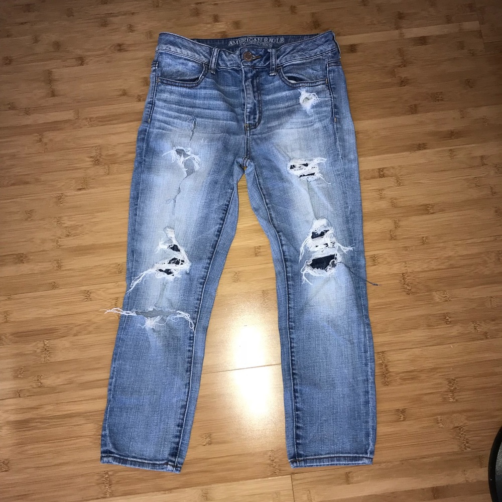 Hi-Rise jeggings cropped